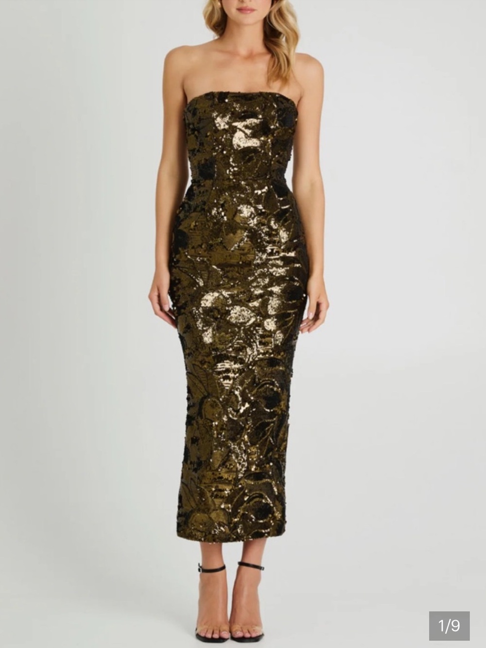 Helsi Leslie Antique Bronze Gown XS
